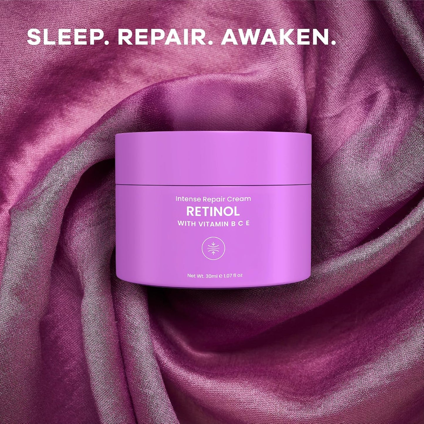 Earth Rhythm Retinol Night Cream – Vitamin B, C & E. Reduces Wrinkles, Intense Repair, Anti Ageing. No Phthalates