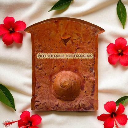 Maa Durga Murti Mahisasur Mardini Terracotta Idol | Sherawali Devi MATA Hand-Painted Table Top Decor for Temple, Mandir, Home, Office Decoration | Spiritual Gift Showpiece (20x15 CM)
