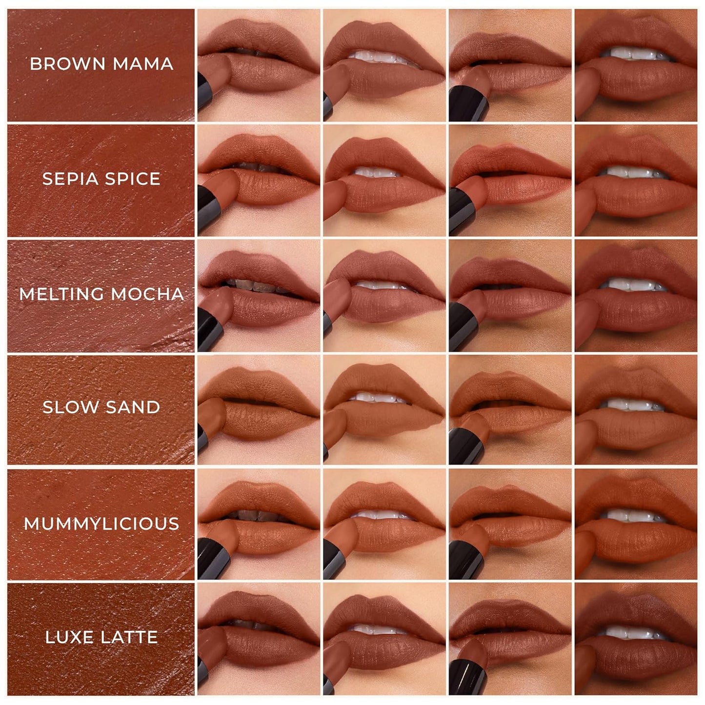 LoveChild Masaba Ultra Matte Nude Brown Lipstick, Long Lasting Upto 6Hrs, Transfer-Proof, Hydrating & Nourishing Bullet Lipsticks For Women, Melting Mocha, 4.5g