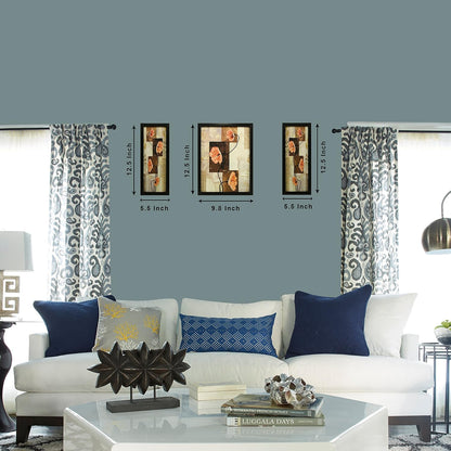 3 PC Set of Floral Paintings (1057)
