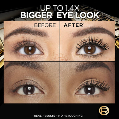 L’Oreal Paris Voluminous Panorama Waterproof Mascara Volumizing, Clump Free, Smudge free, Long-lasting, Black, 9.9ml