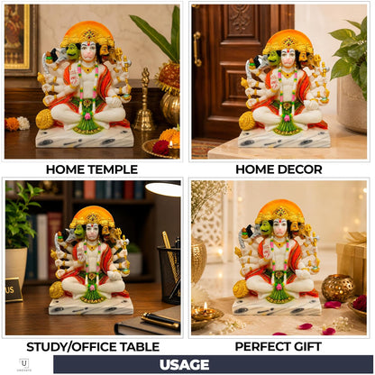 UNOVATE Panchmukhi Hanuman Idol for Door Entrance | Home Temple | Big