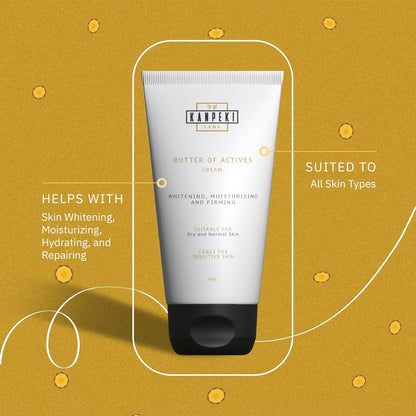 Kanpeki Labs Butter Of Actives Face Cream | Deep Nourishment with Mango, Kokum Butter & Olive Oil | Hydrating, Repairing & Moisturizing Cream for Dry & Normal Skin, 60g