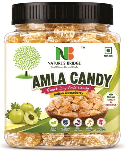 Nature's Bridge Natural Dried Sweet Amla Candy 900 GM | Dry Amla Candy | Indian Gooseberries | Dried Amla