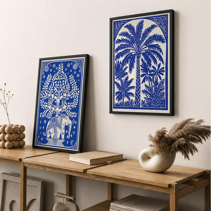 Traditional Indian Wall Art — Set of 2 (ART 22, 13x19 INCHES)