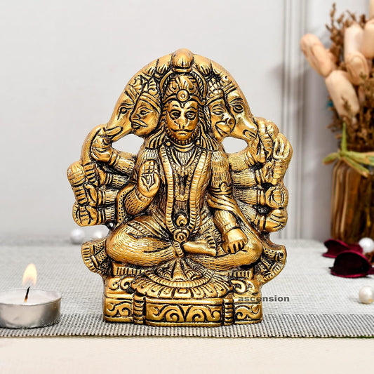 Hanuman ji Panchmukhi Hanuman Murti Bajrangbali Murti Religious Idol for Pooja Room & Your Home Decor Office Hanuman Idol Statue Panchmukhi Hanuman Ji for Wall Hanging