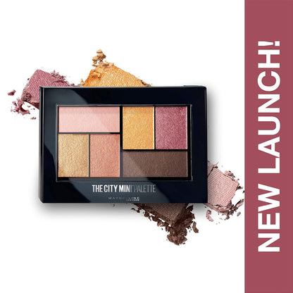Maybelline New York Eyeshadow Palette, 6 Highly Blendable Shades, Sheer Finish, City Mini Palette, Coney Island Pops, 6.4g