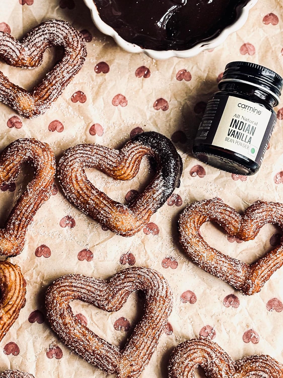 Carmine County 100% Pure & Natural Indian Vanilla Bean Powder, 20g | Aromatic Baking Enhancer | Rich in Flavor & Aroma | No Additives or Preservatives | Ideal for Cakes, Coffee, Sweets, Milkshakes, Cookies & Desserts