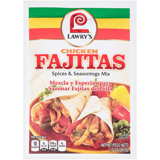 Lawry's Chicken Fajitas Spices & Seasonings Mix, 1 oz