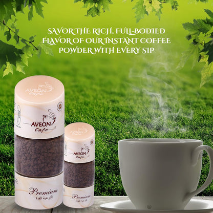 Aveon Cafe Premium Instant Coffee - 100g Jar | Finely Agglomerated Coffee Blend | Rich Aroma & Smooth Flavor | Crafted with 100% Arabica & Robusta | Instant Coffee Perfection