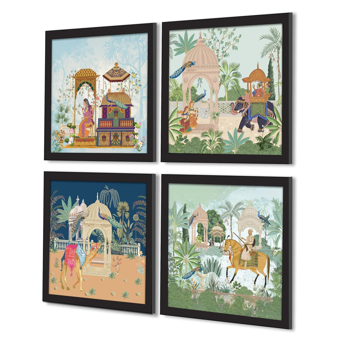 Framed Art Painting For Home, Living Room, Hall | Traditional Paintings With Frame For Home Decor (Rajasthani)