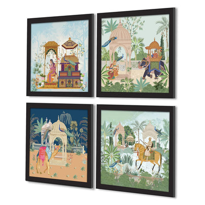 Framed Art Painting For Home, Living Room, Hall | Traditional Paintings With Frame For Home Decor (Rajasthani)