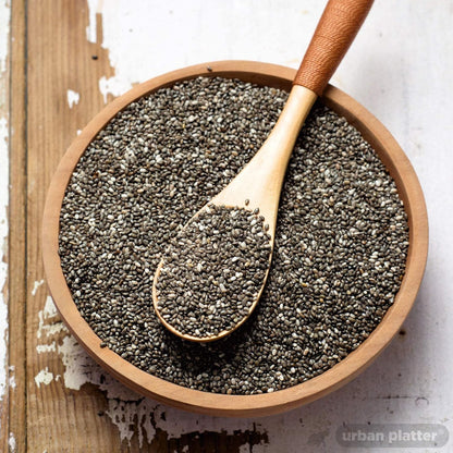 Urban Platter Black Chia Seeds, 500g (Rich in Omega-3, Fibre & Protein | Superfood)