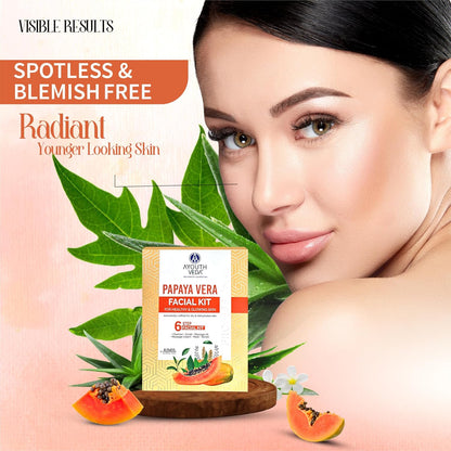 Ayouthveda Papaya Vera Facial Kit 40g | Healthy And Glowing Skin
