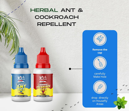Amish Combo Pack of Eco- Friendly Ant Gel 20g with Amish-C Cockroach Gel 20g for Home Kitchen Ants & Cockroach | Instant Results for Insect Control
