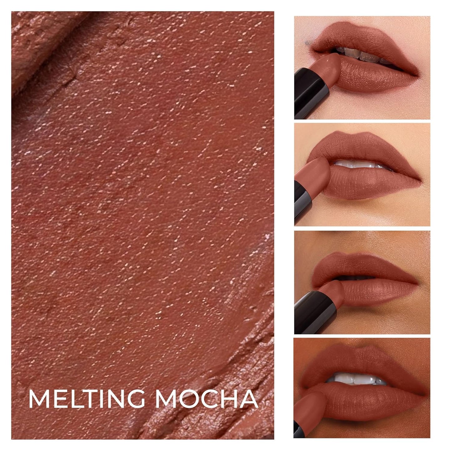 LoveChild Masaba Ultra Matte Nude Brown Lipstick, Long Lasting Upto 6Hrs, Transfer-Proof, Hydrating & Nourishing Bullet Lipsticks For Women, Melting Mocha, 4.5g