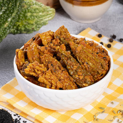 Pahadi Tales Karela Pickle 200g | Bitter Gourd Achar in Pure Mustard Oil | Sundried Homemade Pahadi Achaar | Karele ka Achar | Traditional Pahadi Recipe | Made in Jammu & Kashmir