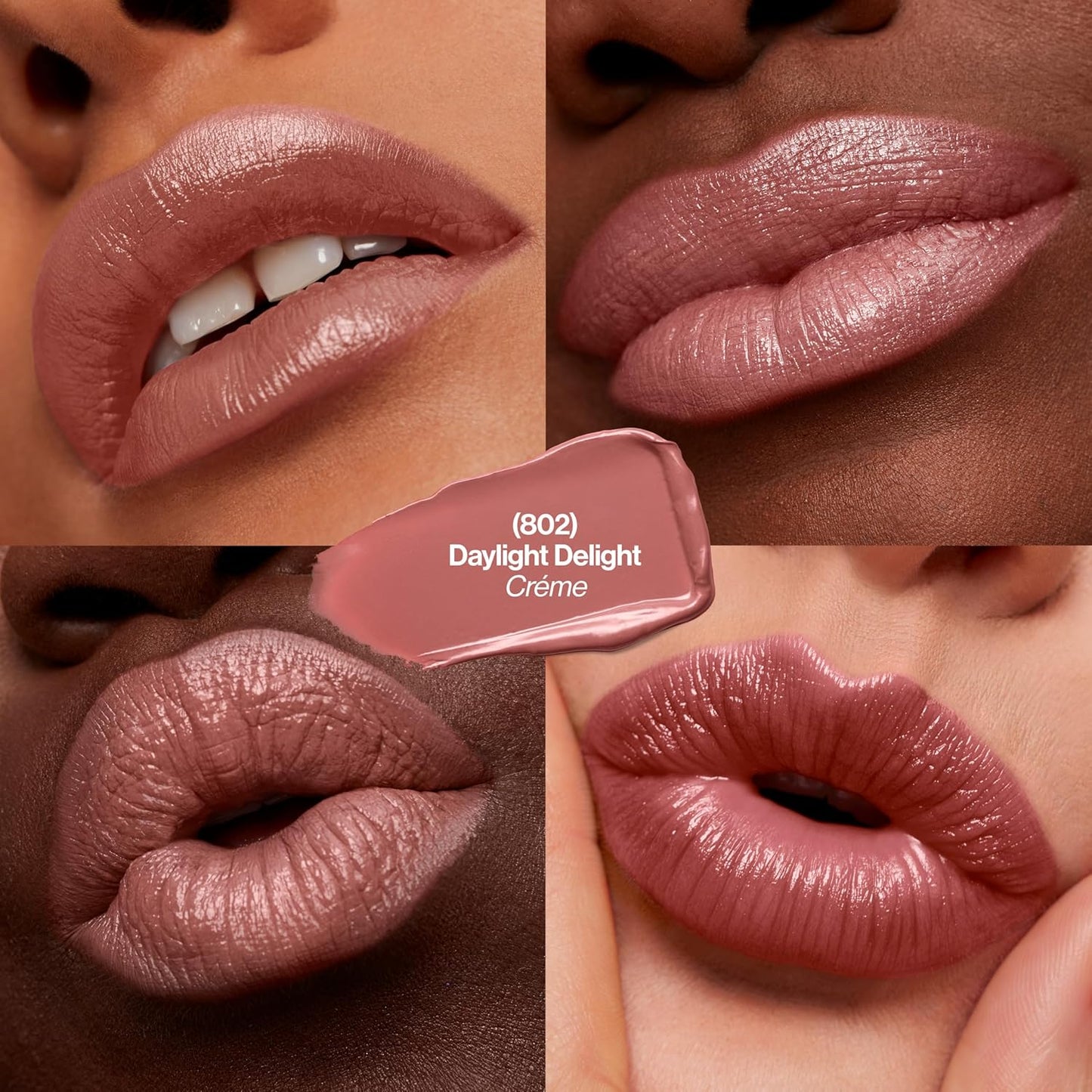 Revlon Super Lustrous Lipstick, Creamy Formula For Soft, Fuller-Looking Lips, Moisturized Feel, 802 Daylight Delight, 0.15 oz