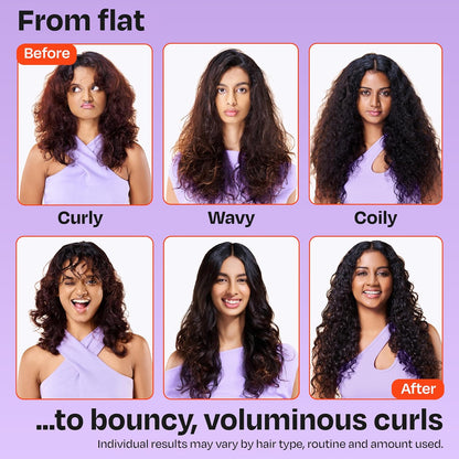 MANETAIN Volume Curl Gel 50ml for Curly & Wavy Hair | Flaxseed Curl Defining Gel with Medium Hold | Anti-Frizz & Moisturizing Styling Gel | Lightweight, CG-Friendly Hair Gel for Defined Curls