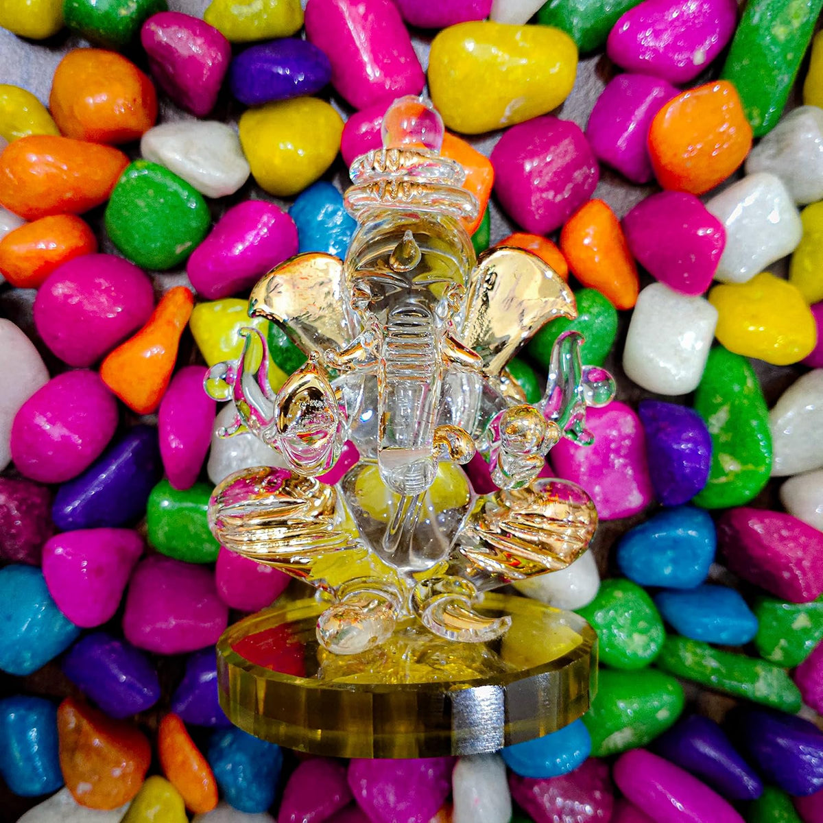 Ganesha Statue for Home Temple Decoration I Ganesh Idol for car Dashboard I Ganesha Statue I Ganesh ji murti I Ganesh Idol I Ganesh chaturthi Decoration (Design 1)