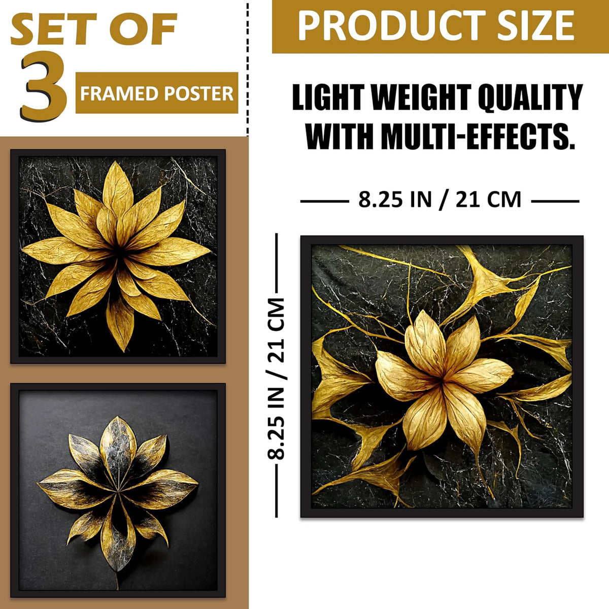 Framed Art Painting For Home, Living Room, Hall | Traditional Paintings With Frame For Home Decor (Floral D1)