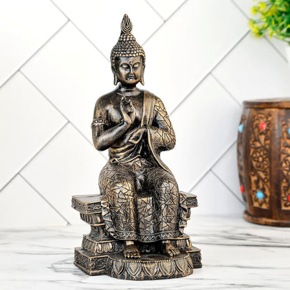 New Buddha Statue showpiece Idol Home Decor Items for Living Room and Gifts-A_GOL-DB10