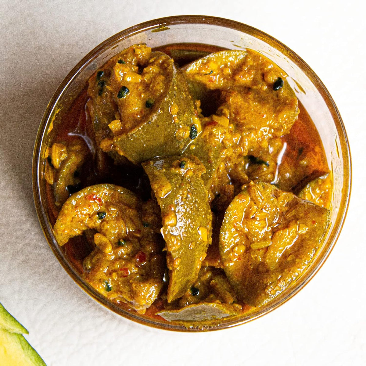Homemade Love Authentic Punjabi Mango Pickle | Spicy & Tangy Aam Ka Achaar with Raw Mango, and spices mixed with mustard oil