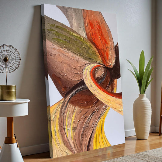 Palette Knife Stretched Canvas Painting Wall Art Abstract Paintings Abstract Wall Art 3D Textured Painting Hand Painted Canvas Modern Home Decor Decorative 61x91 cm