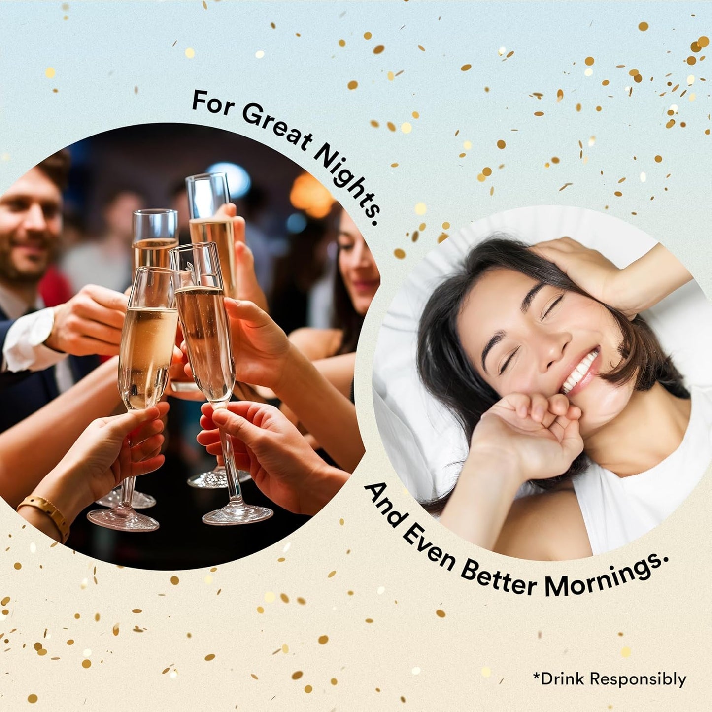 Wellbeing Nutrition Hangover Relief | One Pre-drinking Capsule (Protect) with Milk thistle, Chicory Extract, B-Vitamins & One Next Morning Hydration Drink (Restore) with Electrolytes from coconut water & Himalayan Pink Salt, Vitamin C, Magnesium (3)