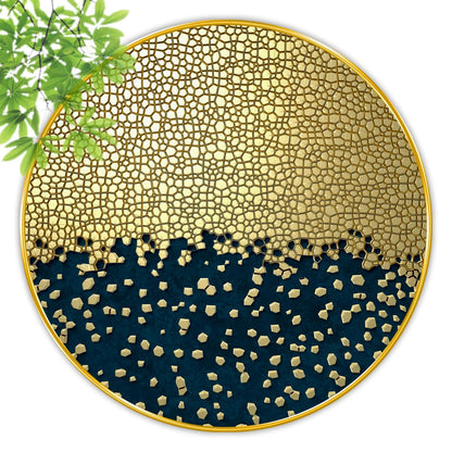 Abstract modern art Premium Sparkle lamination Golden Slim Frame 50.8 cm x 50.8 cm Large Size, For Home/Office/Hotel painting GRL113