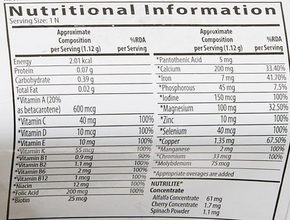 Zephivo NUTRILITE Daily Multivitamin & Multimineral Tablet (120N Tablets)
