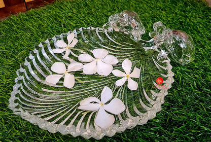 SAUDEEP INDIA Vastu Feng Shui Crystal Turtle Tortoise with Plate for Good Luck Feng Shui Tortoise Turtle (Turtle for Love)