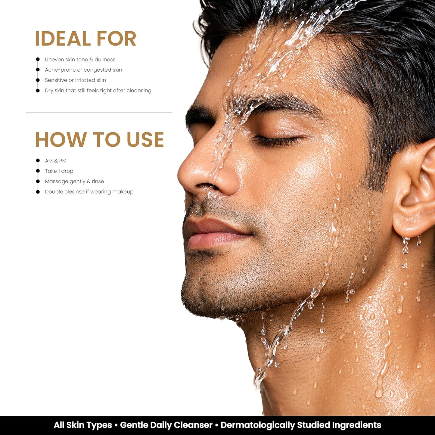 Personal Touch Face Wash for Women & Men | Deep Cleansing Face Cleanser with Niacinamide, Salicylic Acid & Tea Tree | Radiance, Pigmentation Care | Age-Defying, Anti-Oxidant, Rebalancing | 50 ml