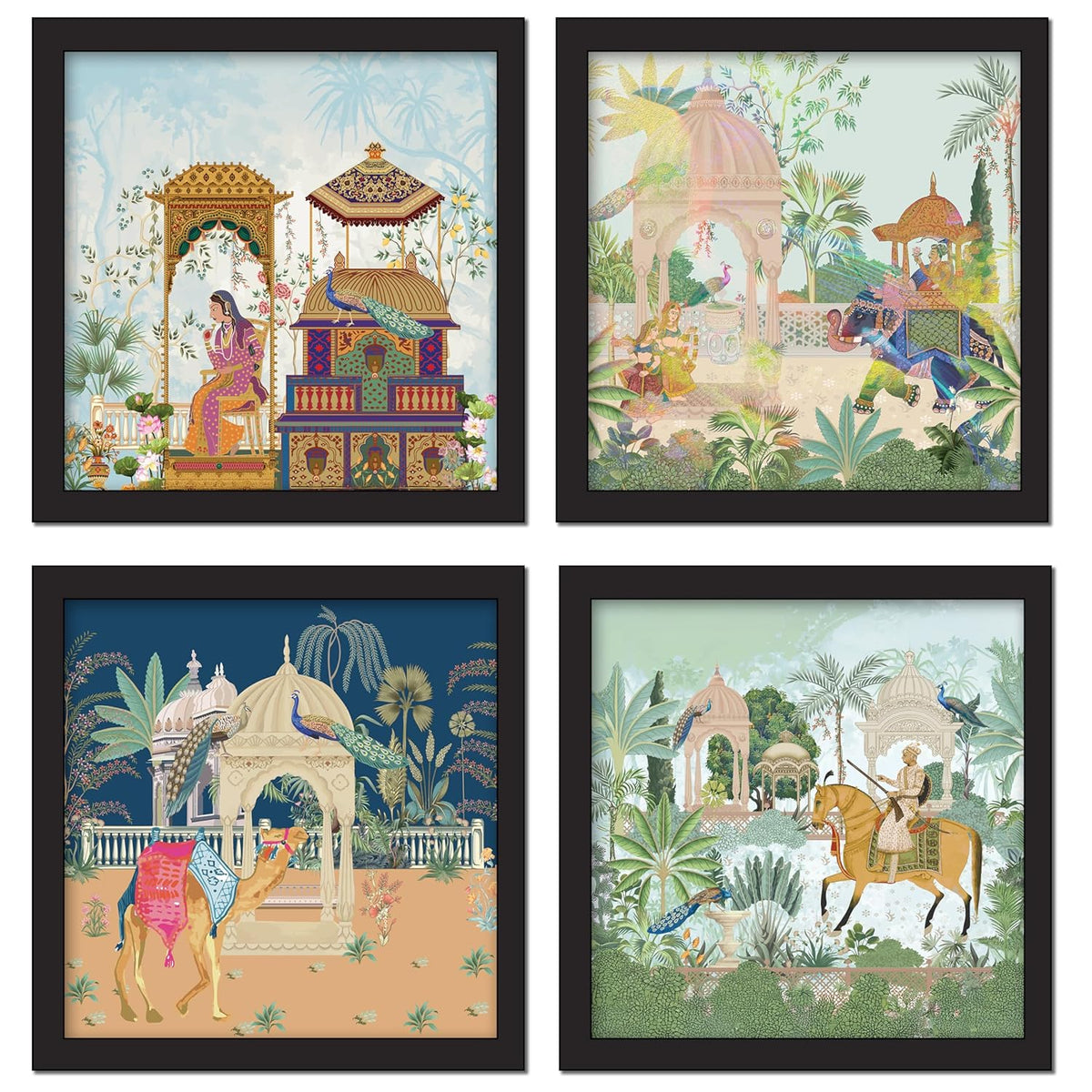 Framed Art Painting For Home, Living Room, Hall | Traditional Paintings With Frame For Home Decor (Rajasthani)