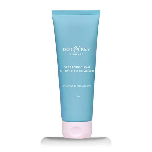 Zephivo Dot & Key Deep Pore Clean Foaming Face Wash for Daily Use | Facewash with Seawood Extract | Minimizes Pores, Controls Excess Oil & Keeps Skin Hydrated | For All Skin Types | For Women & Men | 100ml

