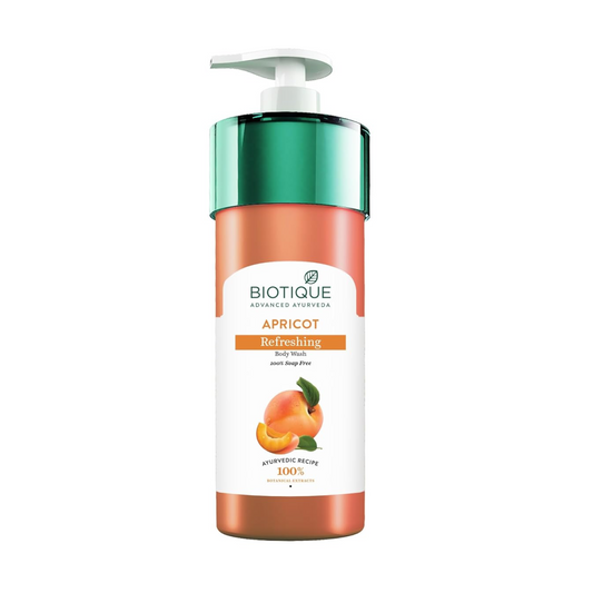 Biotique Bio Apricot Refreshing Body Wash | Keeps Skin Fresh and Clean | Brightens Skin and Reducing Dark Spots | 100% Botanical Extracts | Suitable for All Skin Types | 800ml