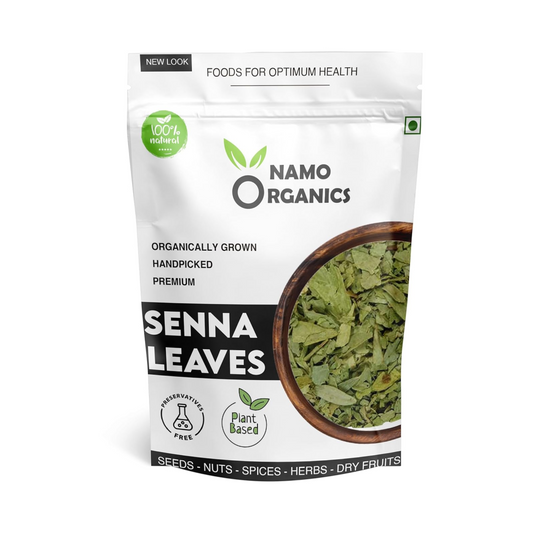 Namoorgaincs - Senna Leaves Dried - 200 g - Make Herbal tea - Alexandrina - Sonamukhi Patta | Sanay Patti - Sonamukhi sana Leaves Crushed