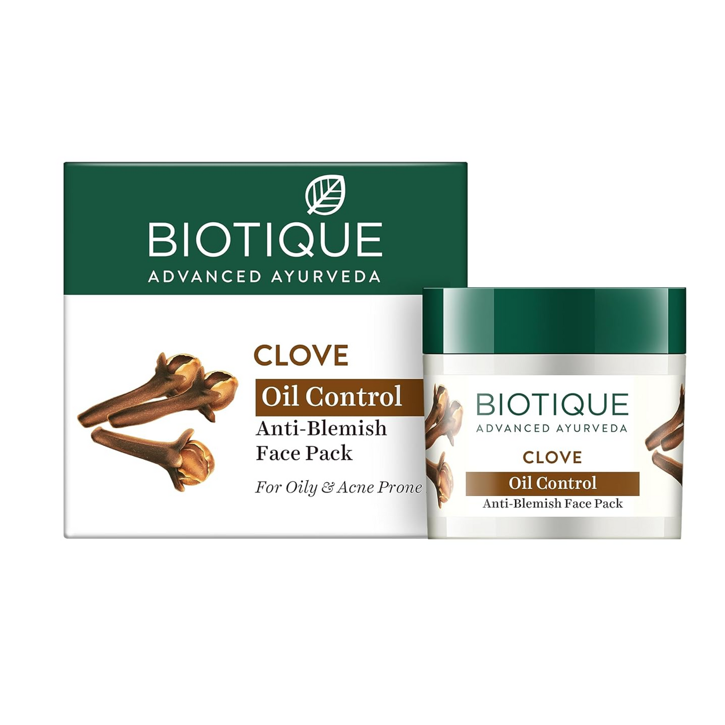 Biotique Clove Oil Control Anti Blemish Face Pack, 75gm