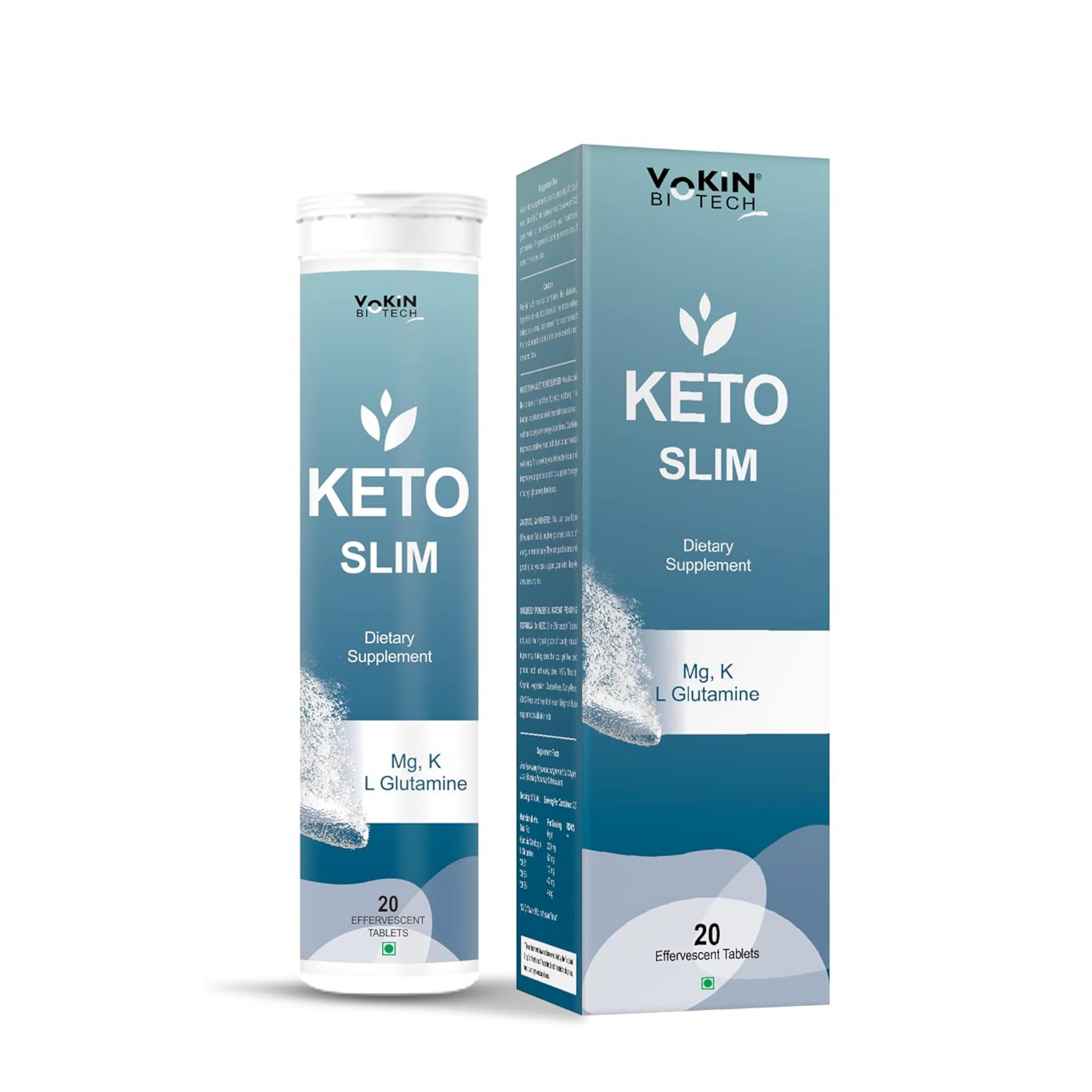 Keto Slim dietary supplement packaging by Yokin Biotech on a white background