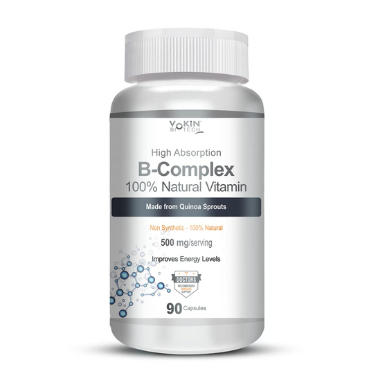 Vokin Biotics B-Complex supplement bottle on a white background