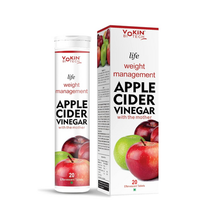 Yokin Biotech Apple Cider Vinegar packaging with a white background