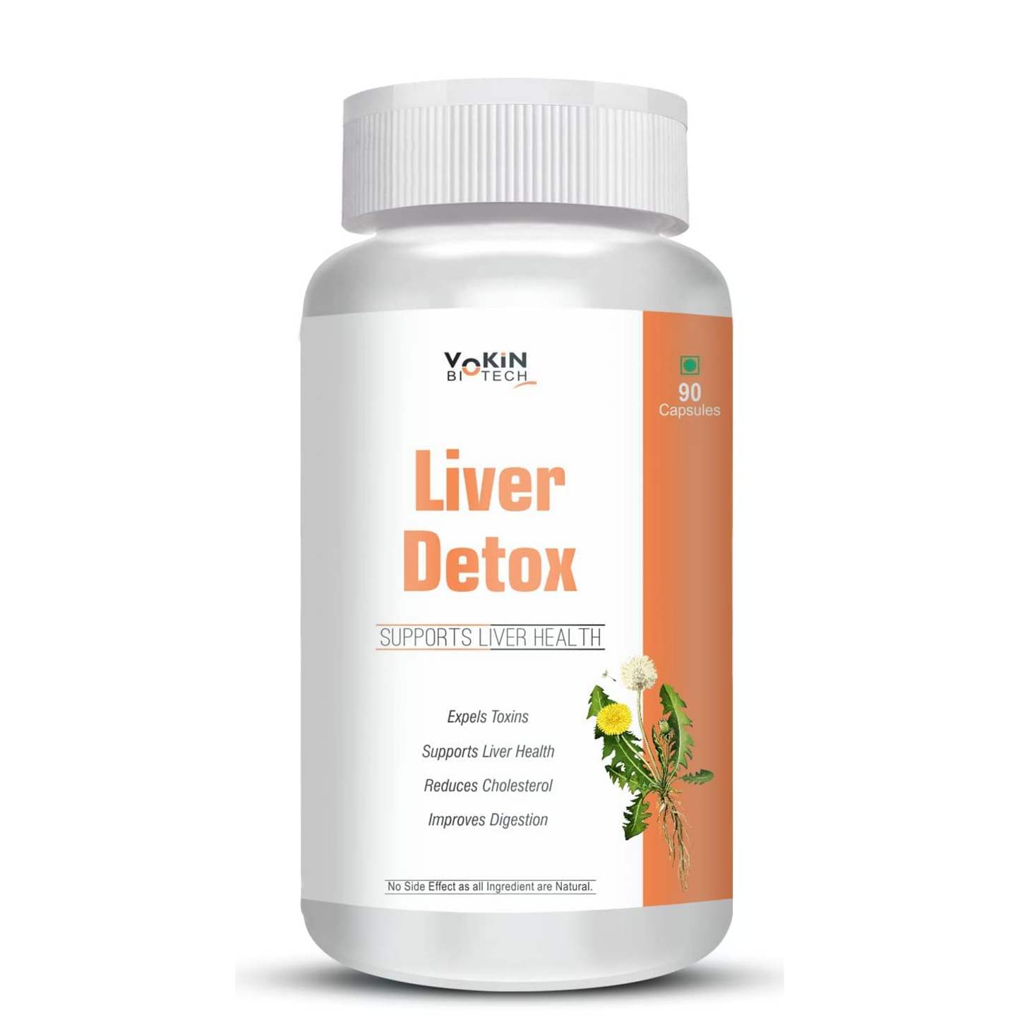 Yokin Biotech Liver Detox supplement bottle on a white background