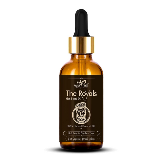 Brown bottle with dropper labeled 'The Royals' on a white background