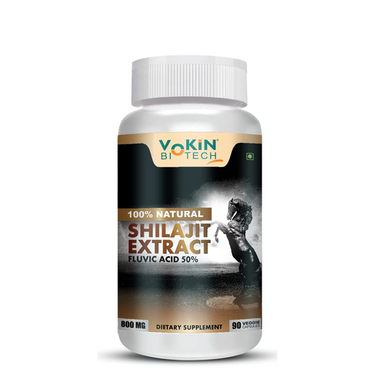 Vakin Biotech Shilajit Extract supplement bottle on a white background