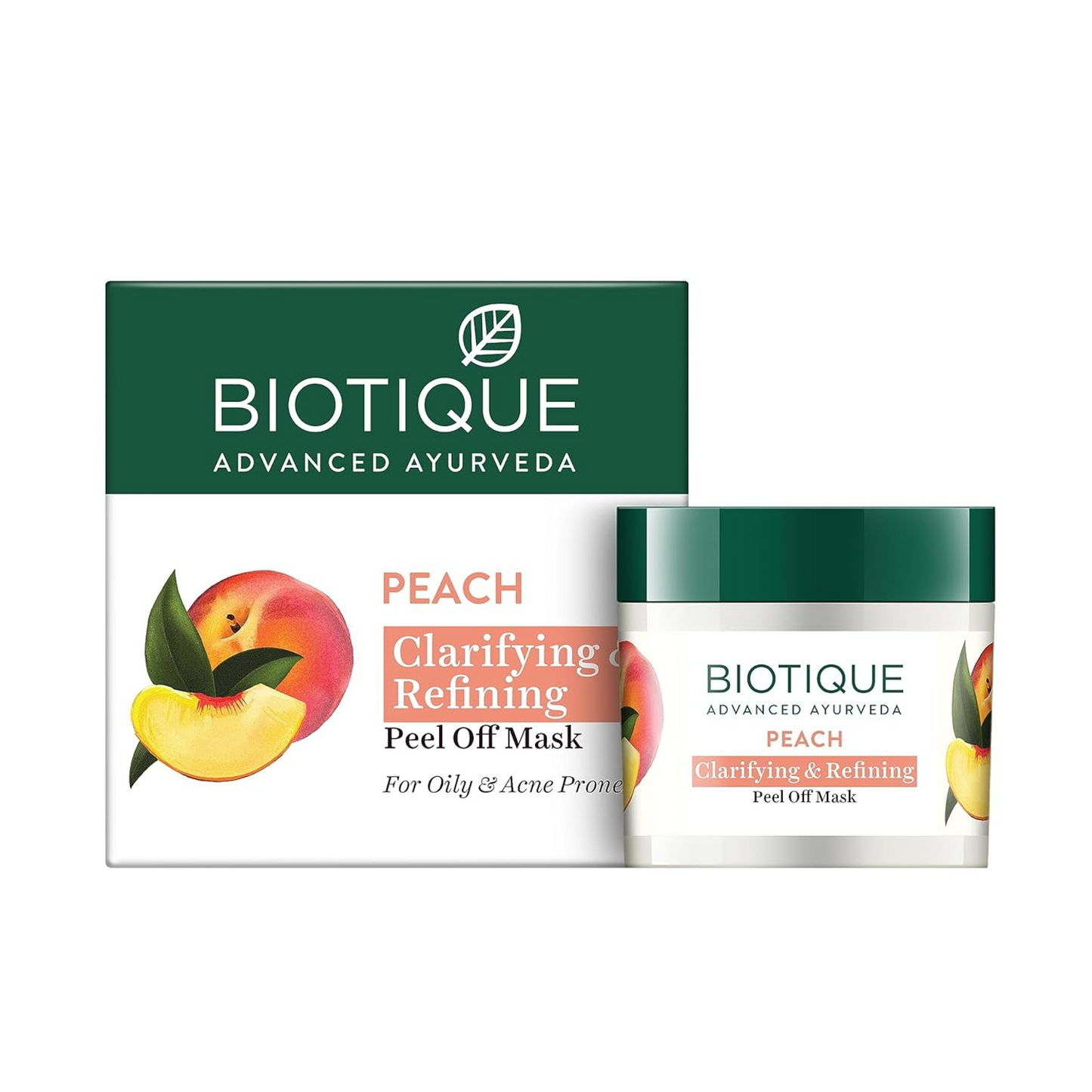 Biotique Bio Peach Clarifying and Refining Peel Off Mask for Oily and Acne Prone Skin, 50g