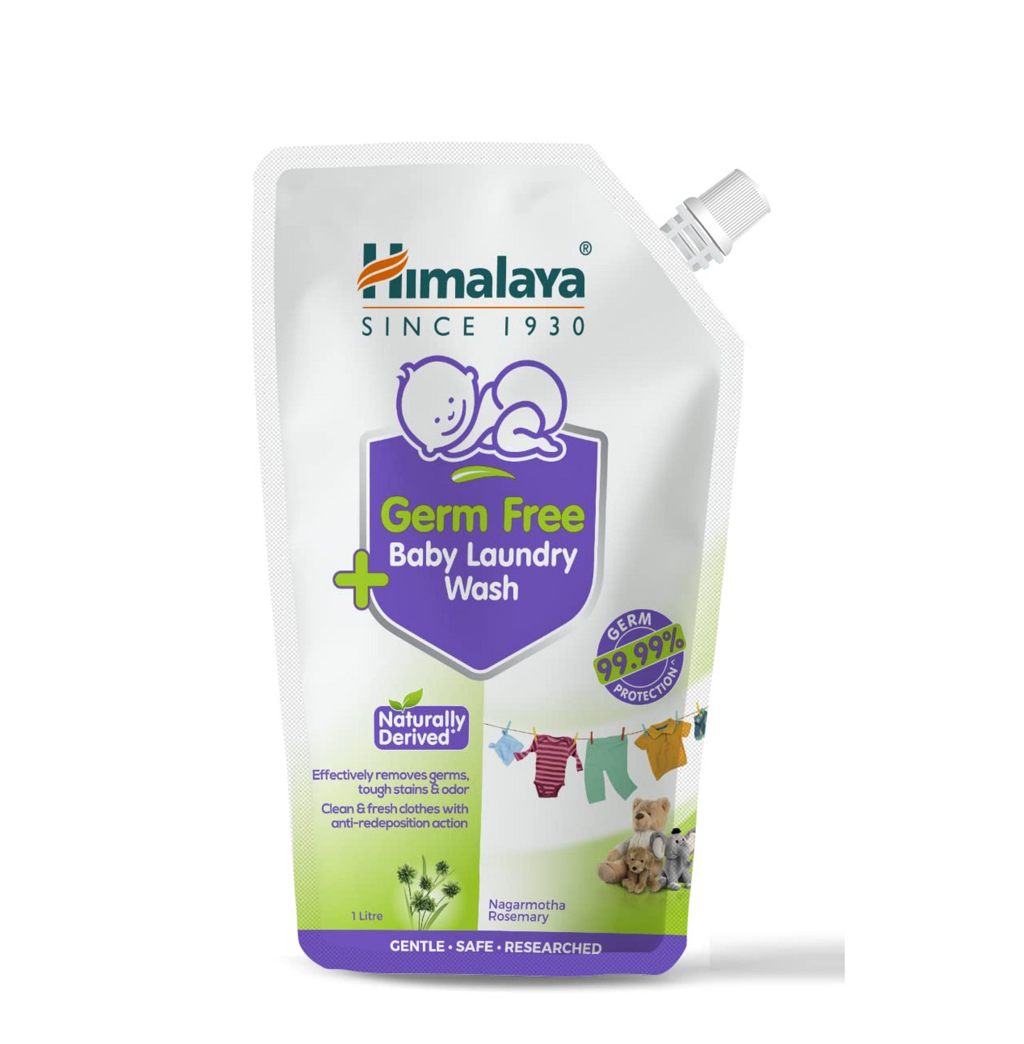 Himalaya Germ Free Baby Laundry Wash packaging on a white background