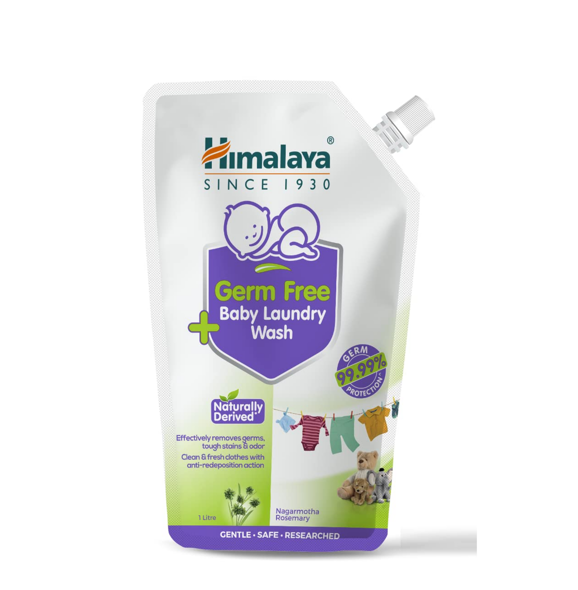 Himalaya Germ Free Baby Laundry Wash packaging on a white background