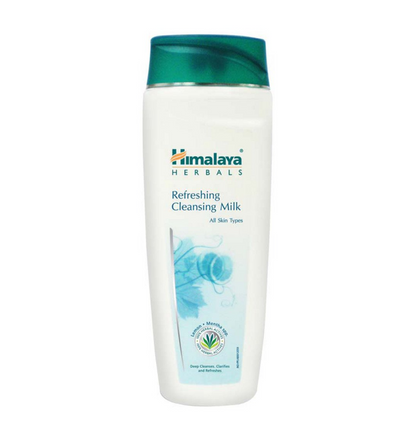 Himalaya Herbals Refreshing Cleansing Milk bottle on a white background
