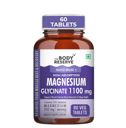 Body Reserve Magnesium Glycinate supplement bottle on a white background