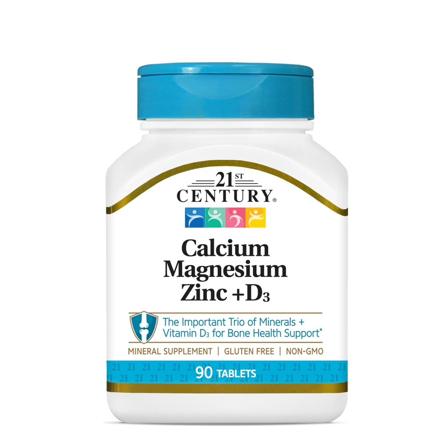 21st Century Cal Mag Zinc +D Tablets, 90 Count